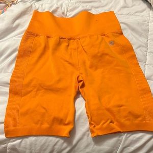 forever 21, orange, M, biker shorts